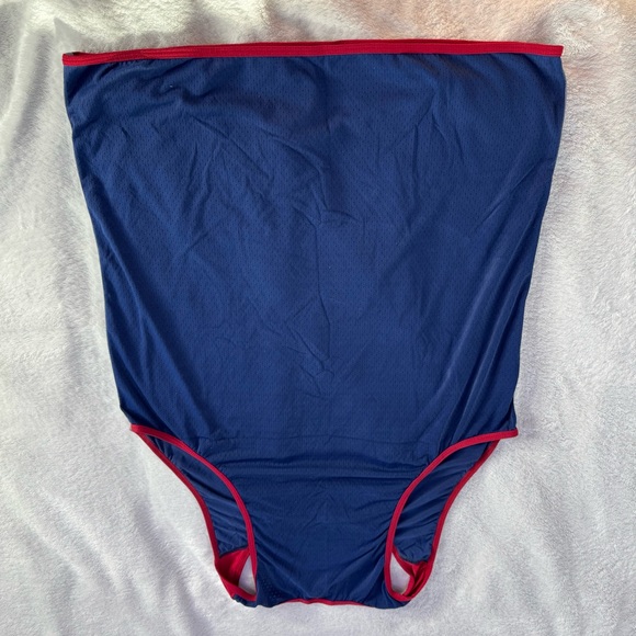 Men's Blue and Red Tank Top - Picture 2 of 4